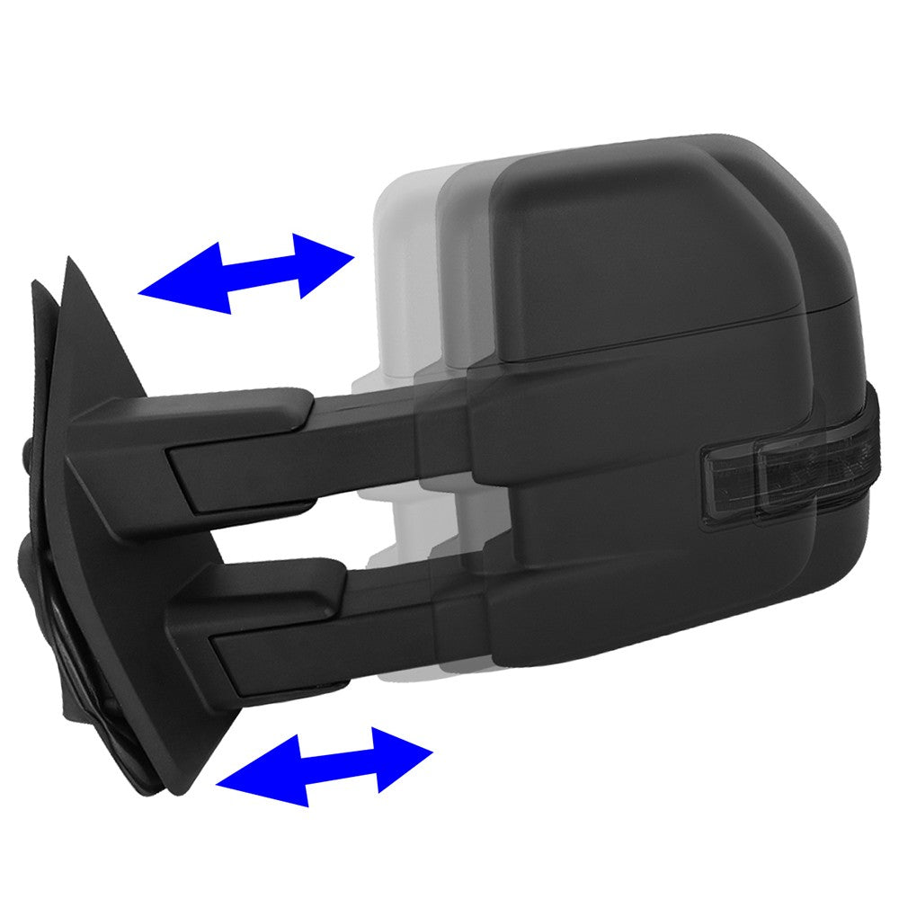 Left/Right Towing Side Mirror Powered Adjustment W/Heated for 15-18 F-150