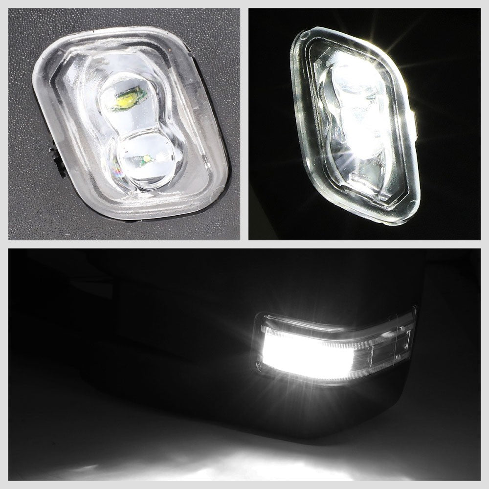 Signal/Puddle Light Manual Side View Mirror Assembly 15-18 F-150 P552 BFC-SVMIR-058-T888-BK-CL