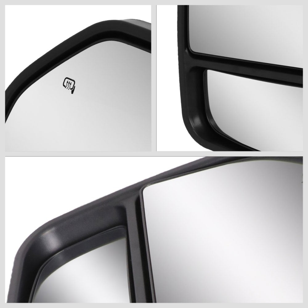 Signal/Puddle Light Manual Side View Mirror Assembly 15-18 F-150 P552 BFC-SVMIR-058-T888-BK-CL