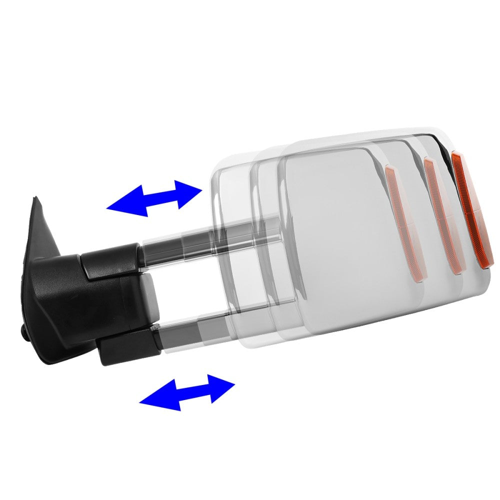 Amber LED Chrome Powered Side View Mirror Assembly 05-15 Tacoma BFC-SVMIR-071-T999-CH-AM