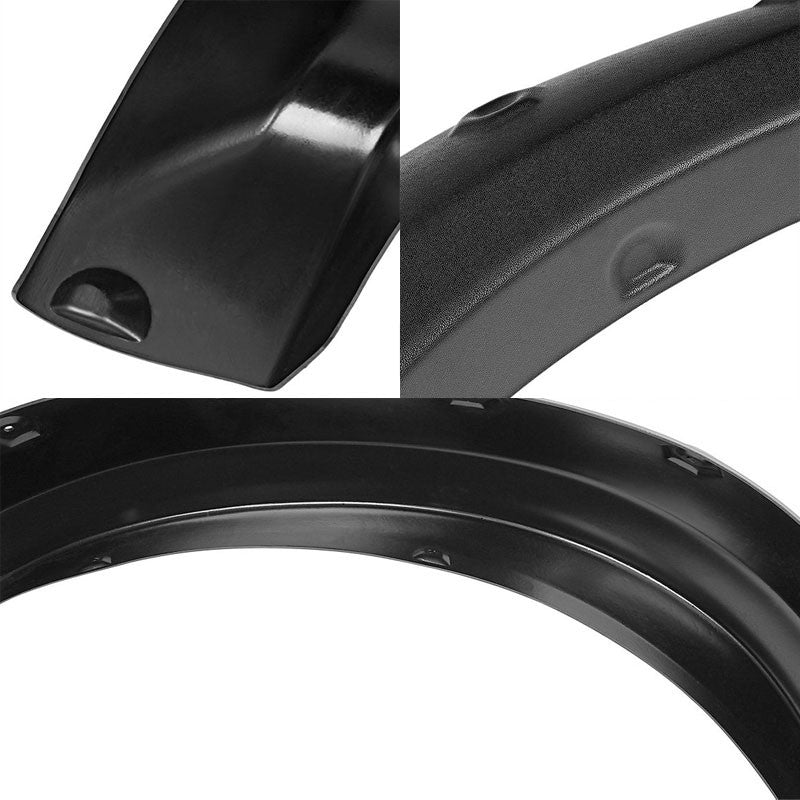 Matte Black Pocket Rivet T2 Wheel Fender Flares For 99-03 F-150 Styleside Bed-Exterior-BuildFastCar