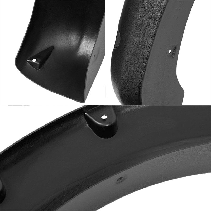 Matte Black ABS Pocket-Riveted T1 Wheel Fender Flares Guard For 04-14 Titan-Exterior-BuildFastCar