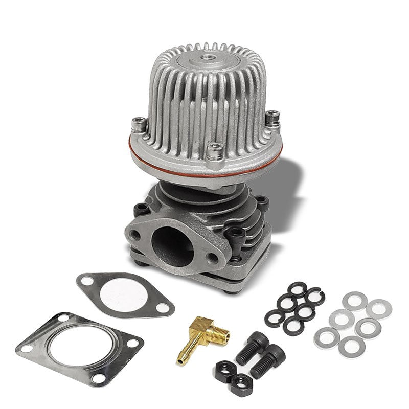 Universal 40mm 4-Bolt Turbo Manifold Wastegate Bypass Exhaust+10 PSI Spring