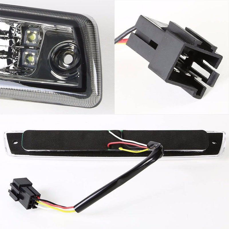 Smoke Third Brake/Reverse Red/White LED Light For Dodge 95-02 Ram 1500/2500/3500-Exterior-BuildFastCar