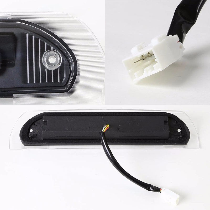 Black Housing Clear Len Third Brake/Reverse Red LED Light For Dodge 02-08 Ram-Exterior-BuildFastCar