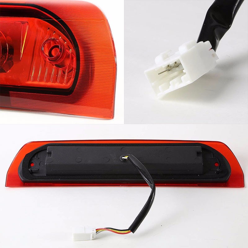 Chrome Housing Red Len Rear Third Brake LED Light For 02-08 Ram 1500/2500/3500-Exterior-BuildFastCar