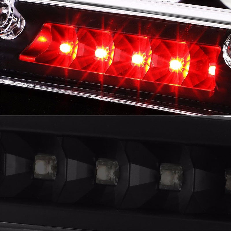 Black Housing Smoke Len Rear Third Center Brake LED Light For Ford 15-16 F-150-Exterior-BuildFastCar