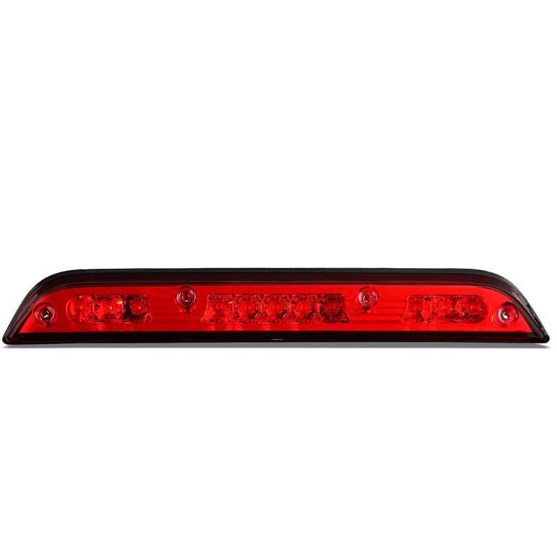Chrome Housing Red Len Rear Third Center Brake Red Light For Ford 15-16 F-150-Exterior-BuildFastCar