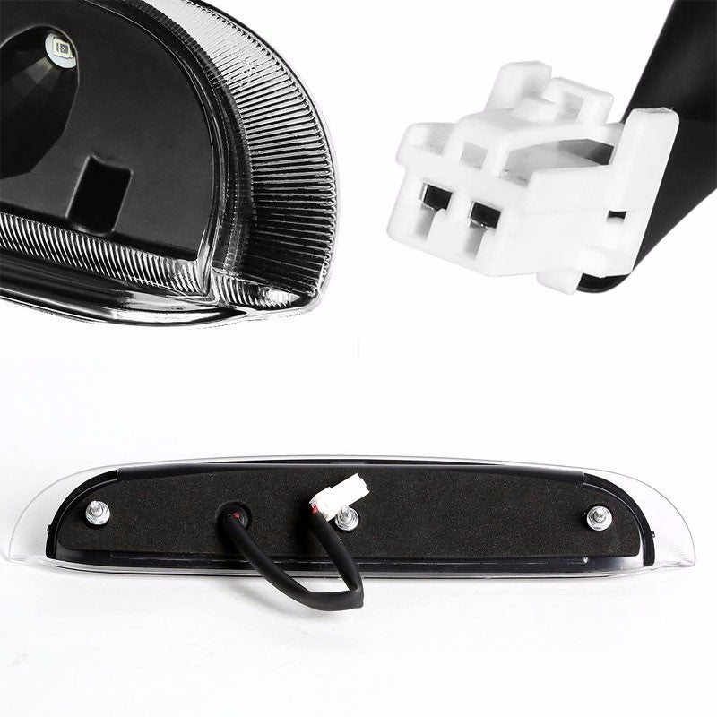 Black Housing Clear Len Third Brake Red LED Light For 98-01 Explorer UN105/UN150-Exterior-BuildFastCar