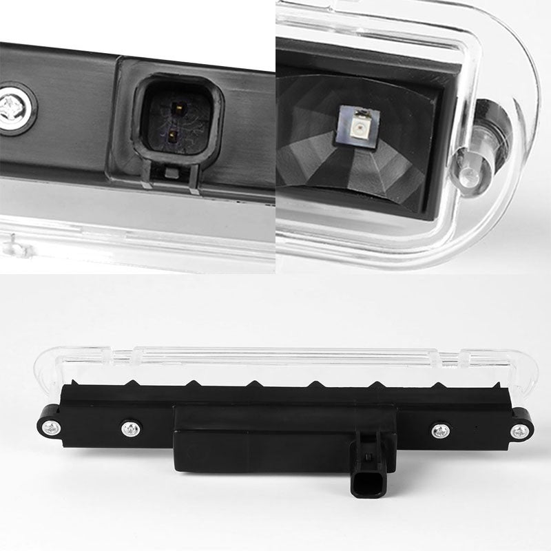 Clear Lens/Black LED Bulb Rear 3RD Third Brake Light Lamp For 09-11 Ford Flex-Exterior-BuildFastCar