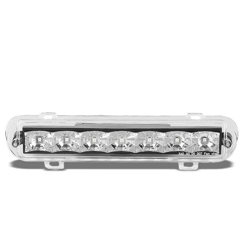 Clear Lens/Chrome LED Bulb Rear 3RD Third Brake Light Lamp For 09-11 Ford Flex-Exterior-BuildFastCar