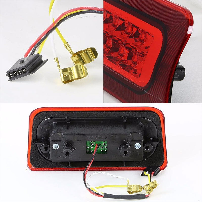 Chrome Housing Red Len Third Brake LED Light For GMC/Chevy 94-03 Sonoma/S10-Exterior-BuildFastCar