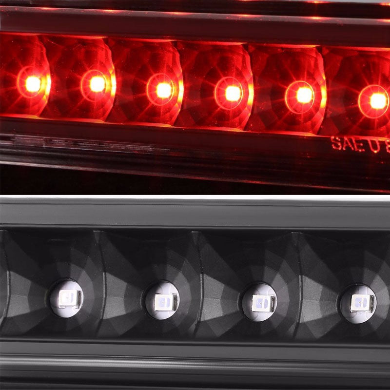 Black Housing Clear Len Third Brake LED Light For Honda 94-97 Passport/Rodeo-Exterior-BuildFastCar