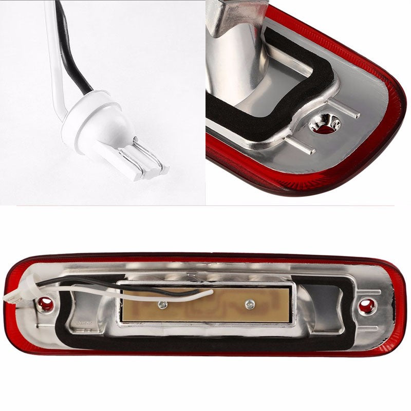 Chrome Housing Red Len Third Brake LED Light For 97-01 Cherokee XJ 2.5L/4.0L-Exterior-BuildFastCar