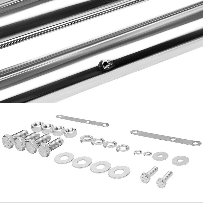 Chrome Front Bull Bar Bumper Brush Grille Guard Frame For Jeep 87-06 Wrangler-Exterior-BuildFastCar