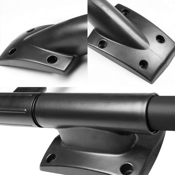 Black Aluminum Roof Rack Top Crossbar Utility Cargo Bar Rail For 05-17 Frontier-Exterior-BuildFastCar