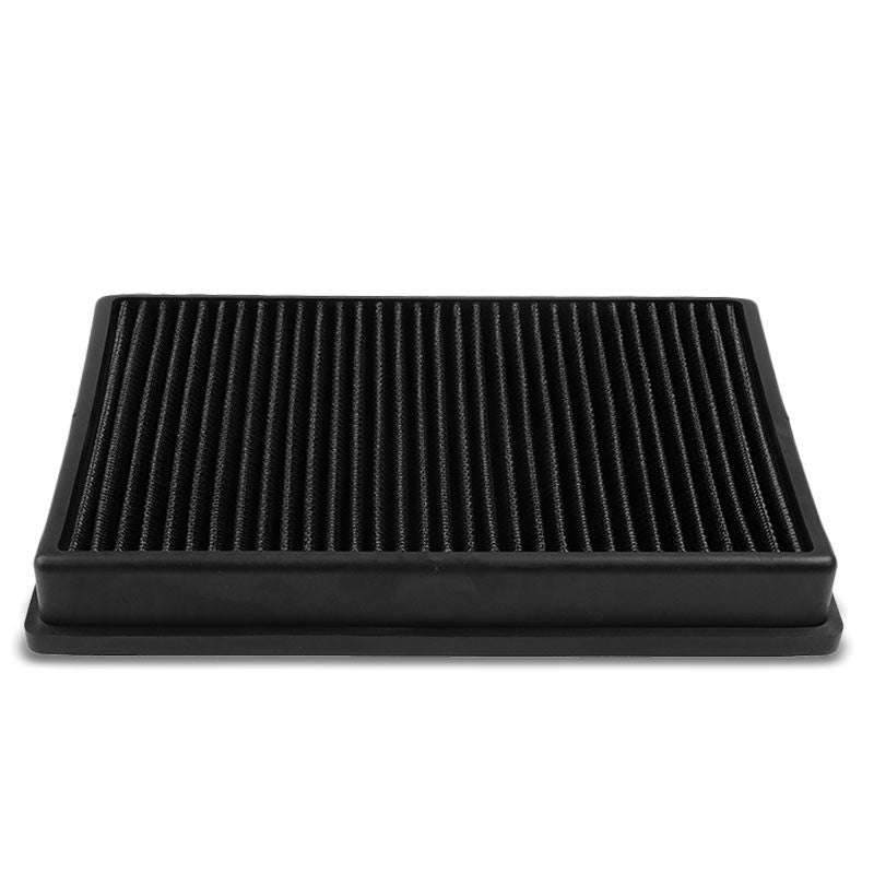 Black High Flow Washable/Reuse OE Drop-In Panel Air Filter For Audi/VW L4 Turbo-Performance-BuildFastCar