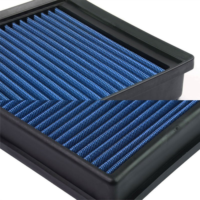 Blue High Flow Washable/Reuse OE Drop-In Panel Air Filter For Audi/VW L4 Turbo-Performance-BuildFastCar