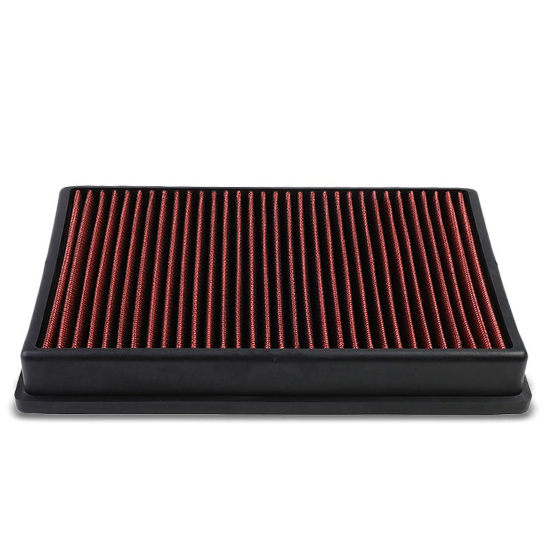 Red High Flow Washable/Reuse OE Drop-In Panel Air Filter For Audi/VW L4 Turbo-Performance-BuildFastCar