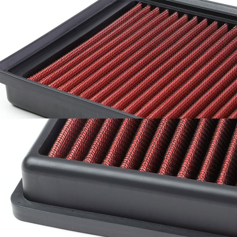 Red High Flow Washable/Reuse OE Drop-In Panel Air Filter For LR4/Range Rover-Performance-BuildFastCar