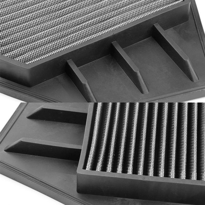 Silver High Flow Washable/Reuse OE Drop-In Panel Air Filter For Crosstour 2.4L-Performance-BuildFastCar