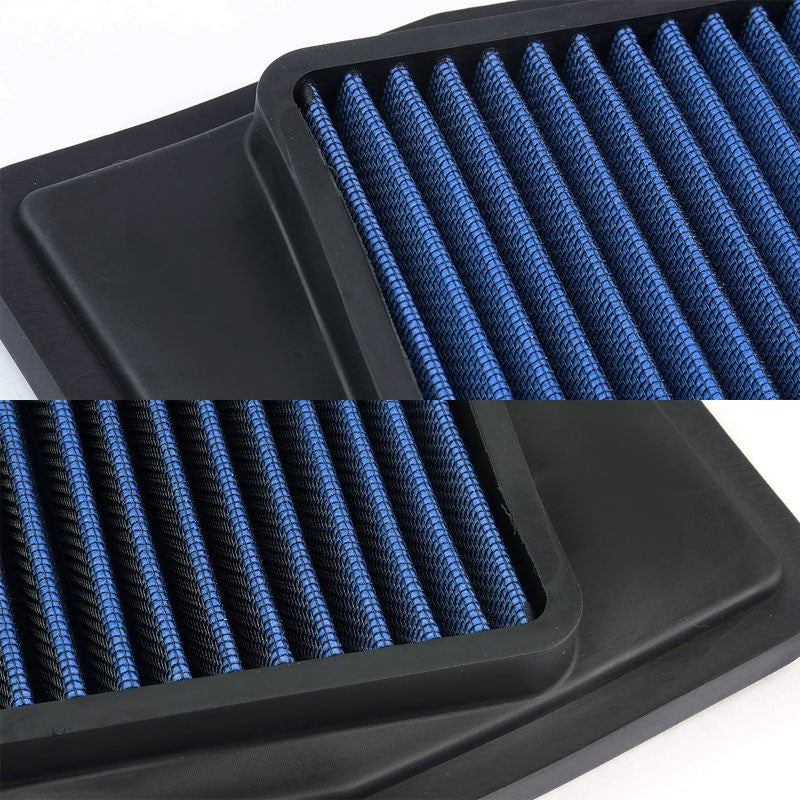 Blue High Flow Washable/Reuse OE Drop-In Panel Air Filter For 09-14 Acura TSX-Performance-BuildFastCar
