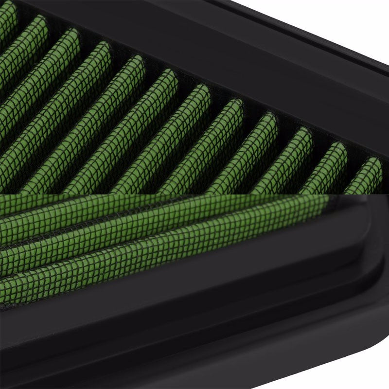 Reusable Green High Flow Drop-In Panel Air Filter For Lexus 06-13 IS250/IS350-Performance-BuildFastCar
