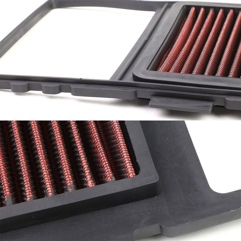 Red High Flow Washable/Reuse OE Drop-In Panel Air Filter For 04-09 Toyota Prius-Performance-BuildFastCar