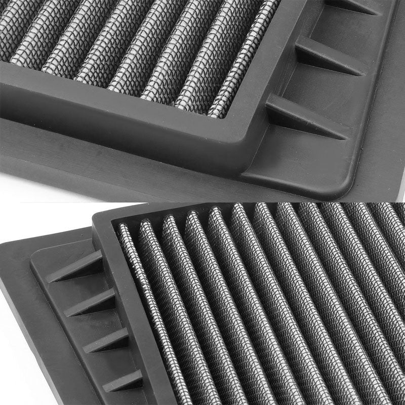 Silver High Flow Washable/Reuse OE Drop-In Air Filter For 02-05 Liberty 2.4L-Performance-BuildFastCar