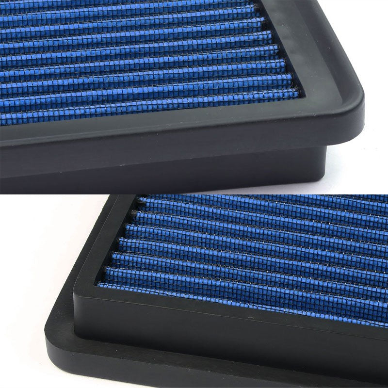 Blue High Flow Washable Drop-In Panel Air Filter For 99-17 Silverado 1500 2500-Performance-BuildFastCar