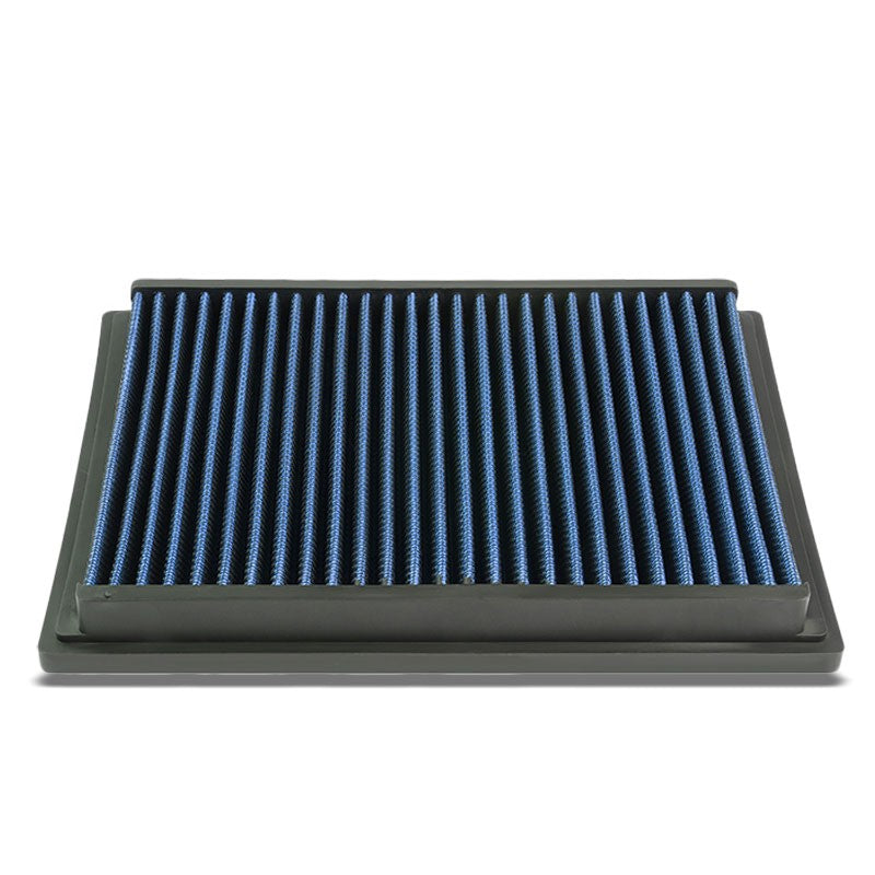 Blue High Flow Washable/Reusable Airbox Drop-In Panel Air Filter For 01-03 530i-Performance-BuildFastCar