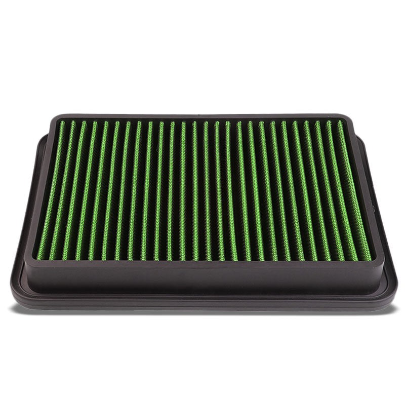 Green High Flow Washable OE Drop-In Panel Air Filter For 89-95 Toyota Pickup 2.4-Performance-BuildFastCar