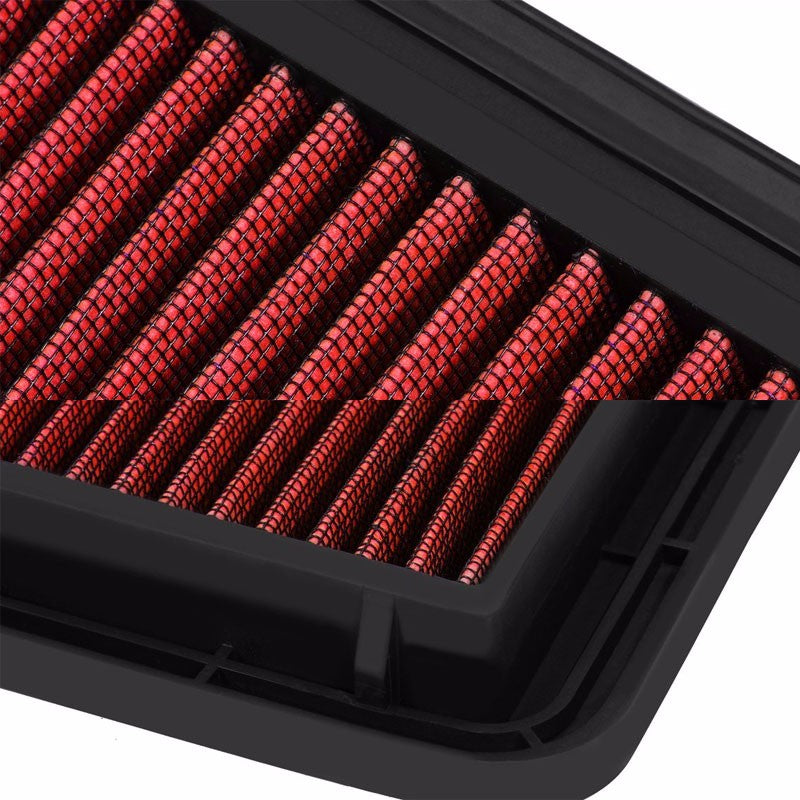 Reusable Red High Flow Drop-In Panel Air Filter For Subaru 08-16 Impreza/WRX-Performance-BuildFastCar