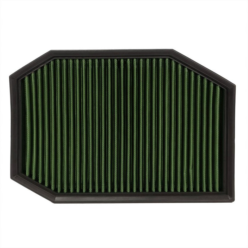 Reusable Green High Flow Drop-In Panel Air Filter For BMW 04-07 E60 5-Series-Performance-BuildFastCar