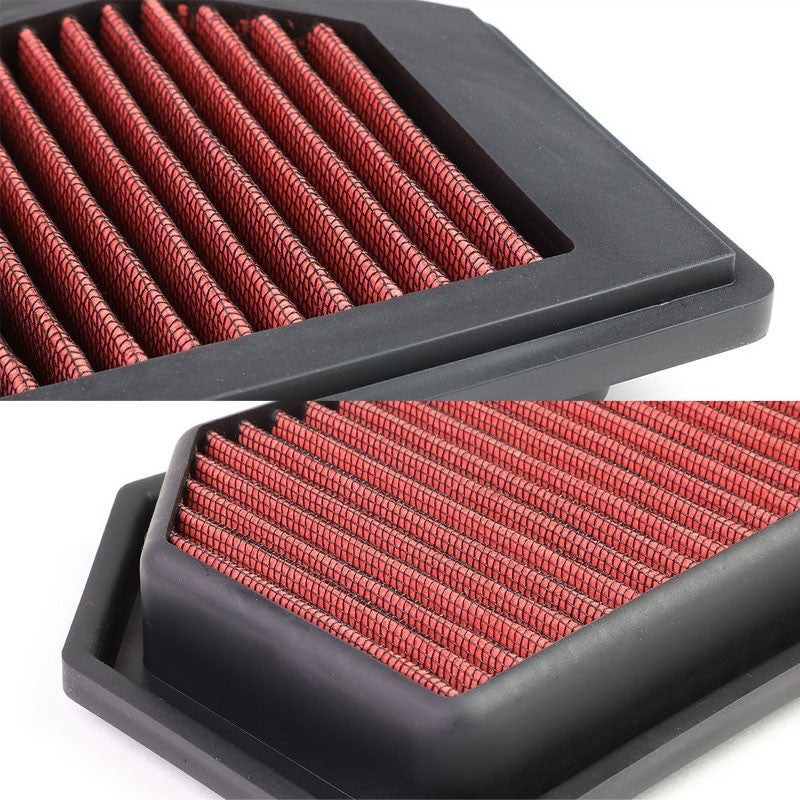 Red High Flow Washable Drop-In Panel Air Filter For 12-15 C250/SLK250 1.8L Turbo-Performance-BuildFastCar