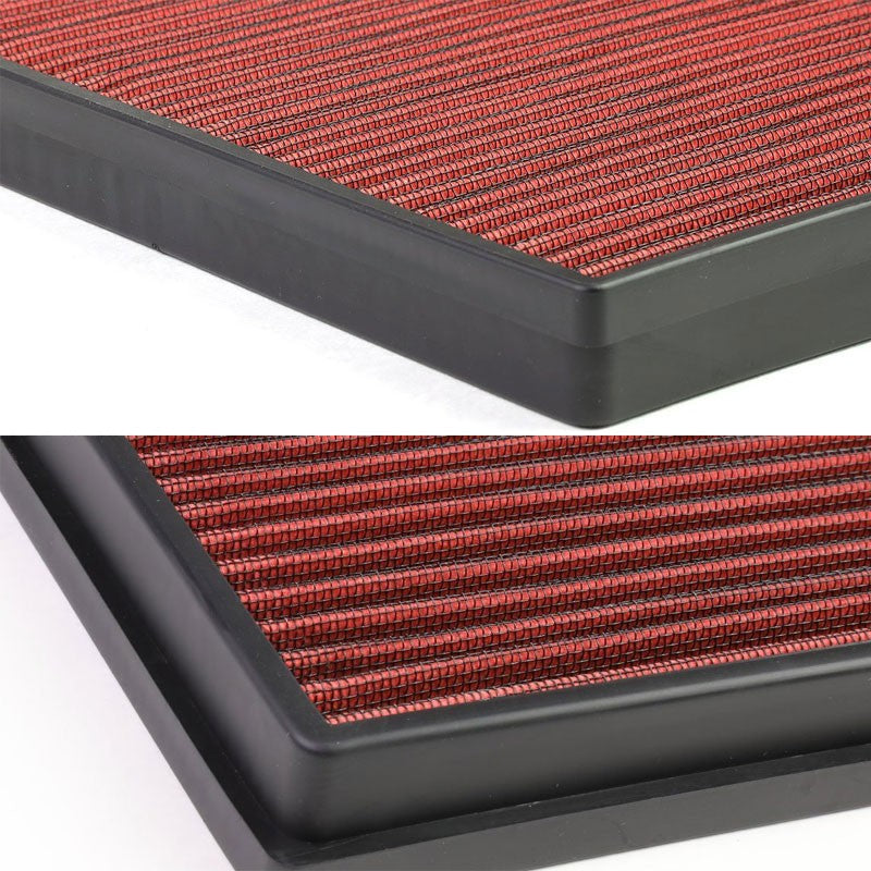 Red High Flow Washable Drop-In Panel Air Filter For Chevy Cruze 1.8L Non Turbo-Performance-BuildFastCar