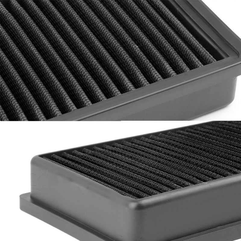 Black High Flow Washable Drop-In Panel Air Filter For Audi 2.0T Turbo Q5/A4/A5-Performance-BuildFastCar