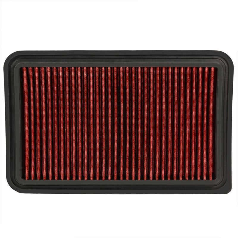 Reusable Red High Flow Drop-In Panel Air Filter For Mazda 11-14 2 1.5L 4-DR-Performance-BuildFastCar