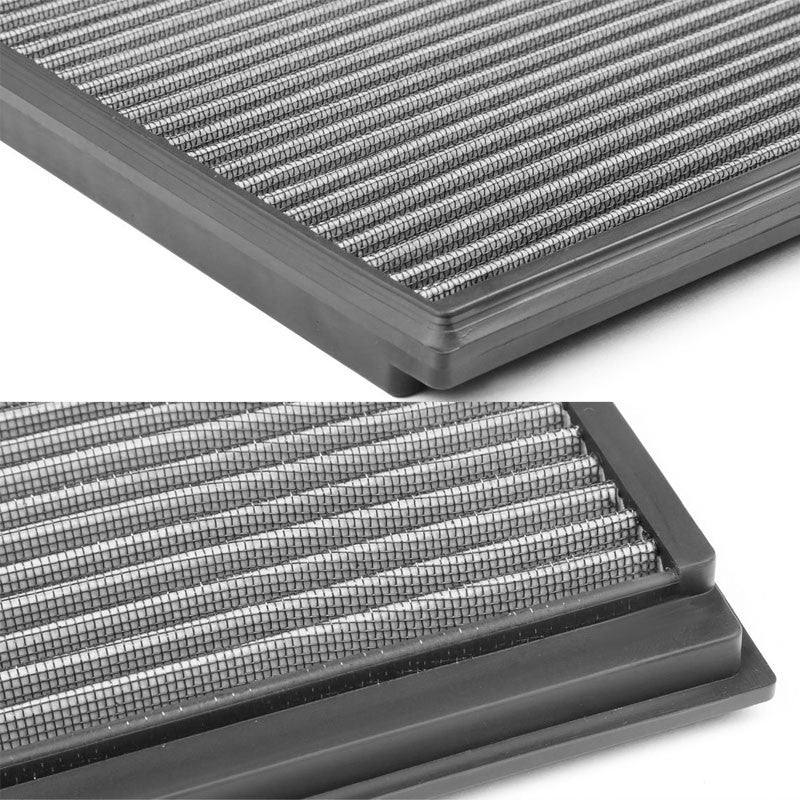 Silver High Flow Washable/Reusable Drop-In Panel Air Filter For 08-13 Volvo C30-Performance-BuildFastCar