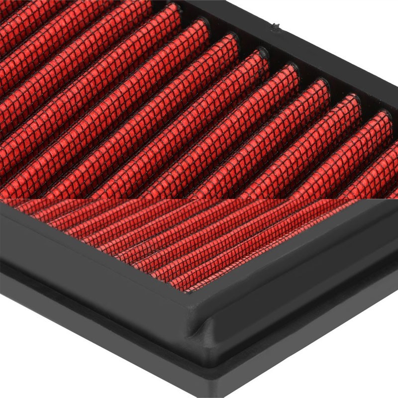 Wash/Reusable Red High Flow Drop-In Panel Air Filter For Porsche 03-17 Cayenne-Performance-BuildFastCar