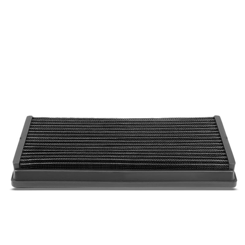 Black Washable/Reusable Airbox Drop-In Panel Air Filter For 00-04 Ford Focus 2.0-Performance-BuildFastCar
