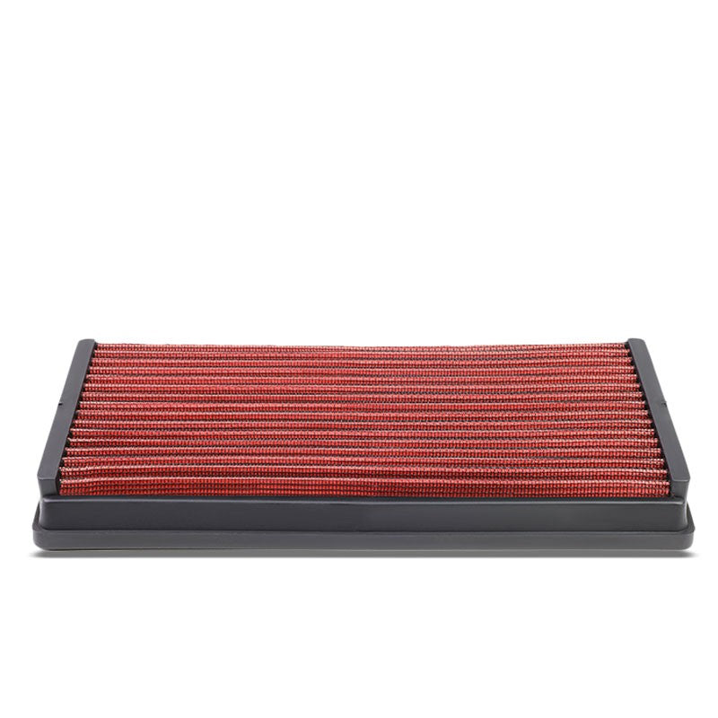 Red Washable/Reusable Airbox Drop-In Panel Air Filter For 00-04 Ford Focus 2.0L-Performance-BuildFastCar