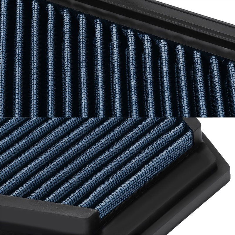 Reusable Blue High Flow Drop-In Panel Air Filter For BMW 09-13 328i xDrive 3.0L-Performance-BuildFastCar