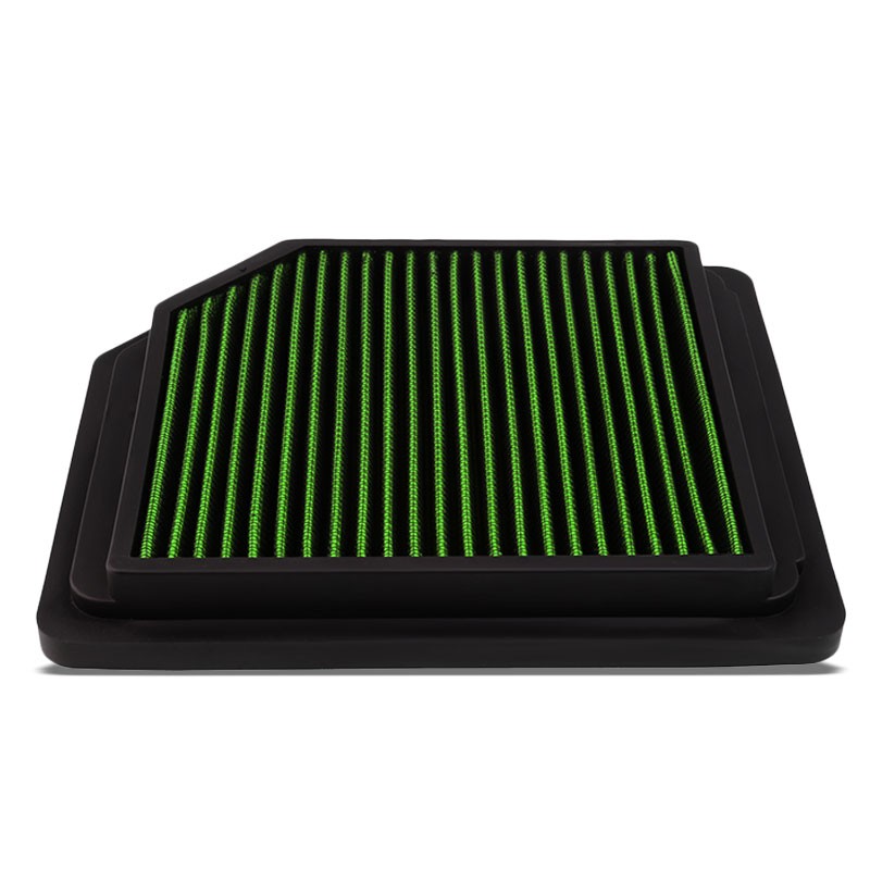Green High Flow Washable/Reuse Drop-In Panel Air Filter For 06-11 Civic 1.8L-Performance-BuildFastCar