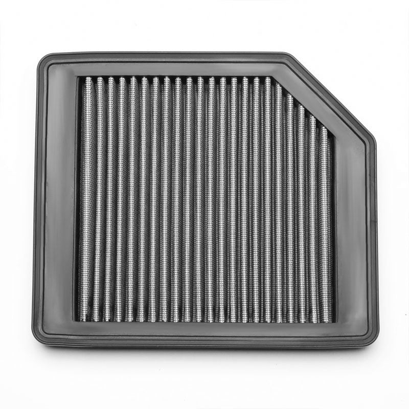 Silver Washable/Reusable Airbox Drop-In Panel Air Filter For 06-11 Civic 1.8L-Performance-BuildFastCar