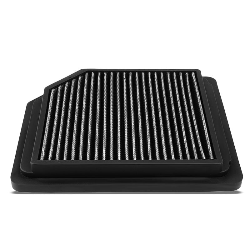 Silver Washable/Reusable Airbox Drop-In Panel Air Filter For 06-11 Civic 1.8L-Performance-BuildFastCar