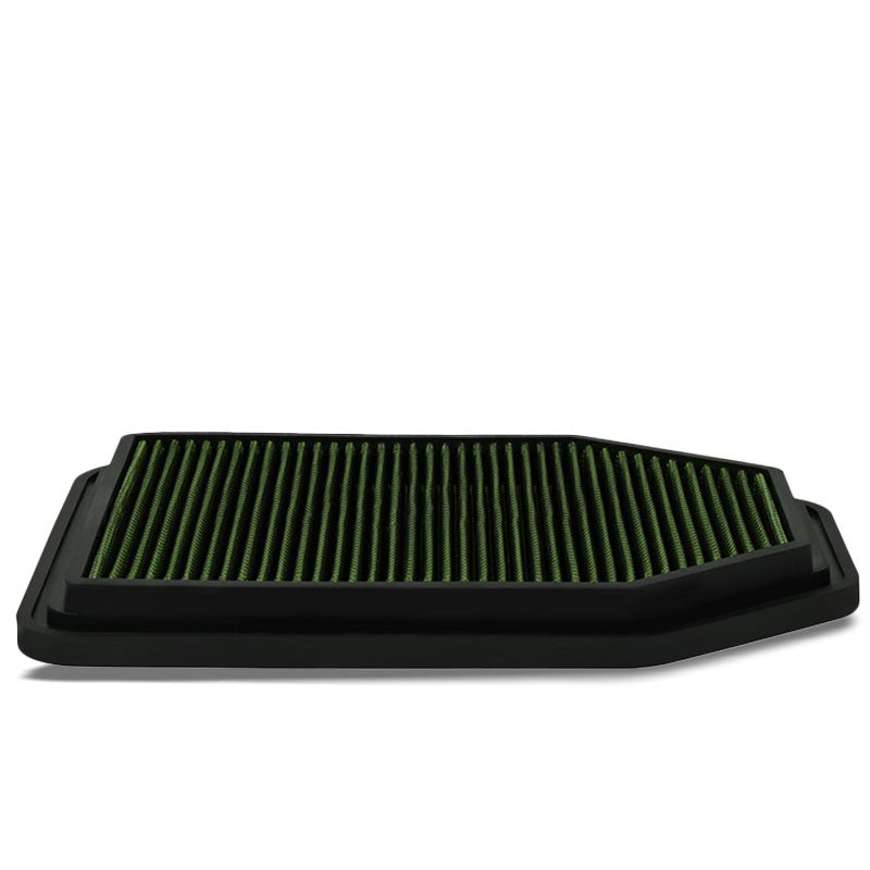 Reusable Green High Flow Drop-In Panel Air Filter For 07-17 Wrangler 3.6/3.8L-Performance-BuildFastCar