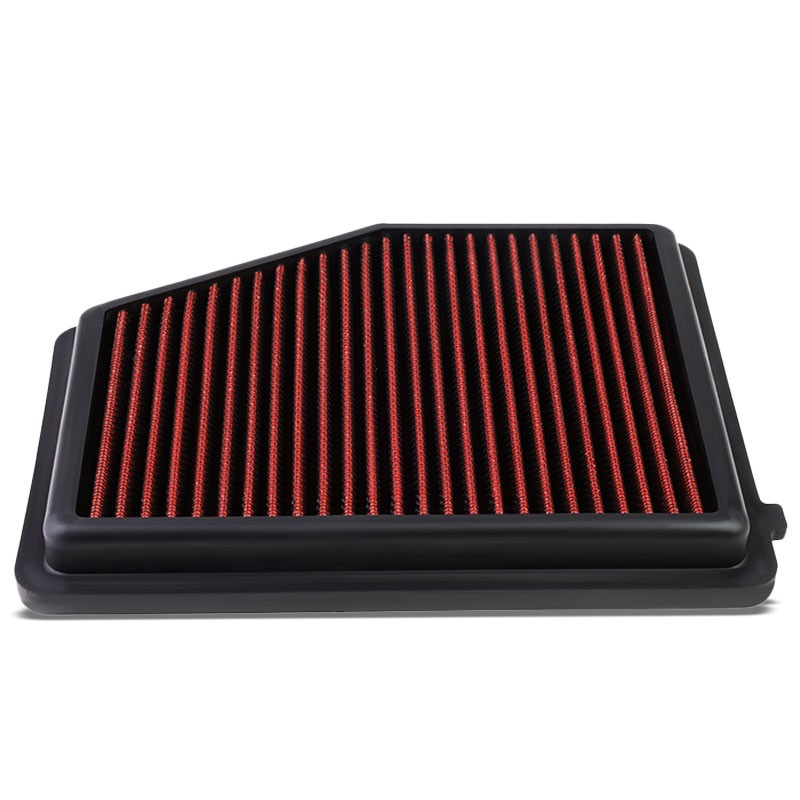 Red High Flow Washable/Reusable Drop-In Panel Air Filter For 13-15 ILX 2.0L-Performance-BuildFastCar