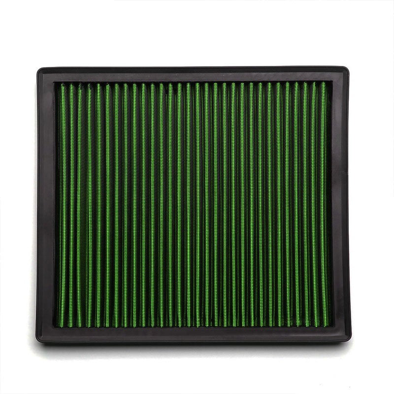 Green Washable/Reusable Airbox Drop-In Panel Air Filter For 13-14 Malibu Eco-Performance-BuildFastCar