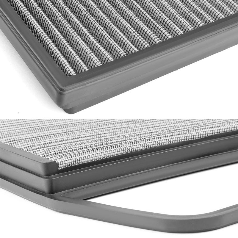 Silver High Flow Washable/Reuse Drop-In Panel Air Filter For 11-13 BMW 335is 3.0-Performance-BuildFastCar